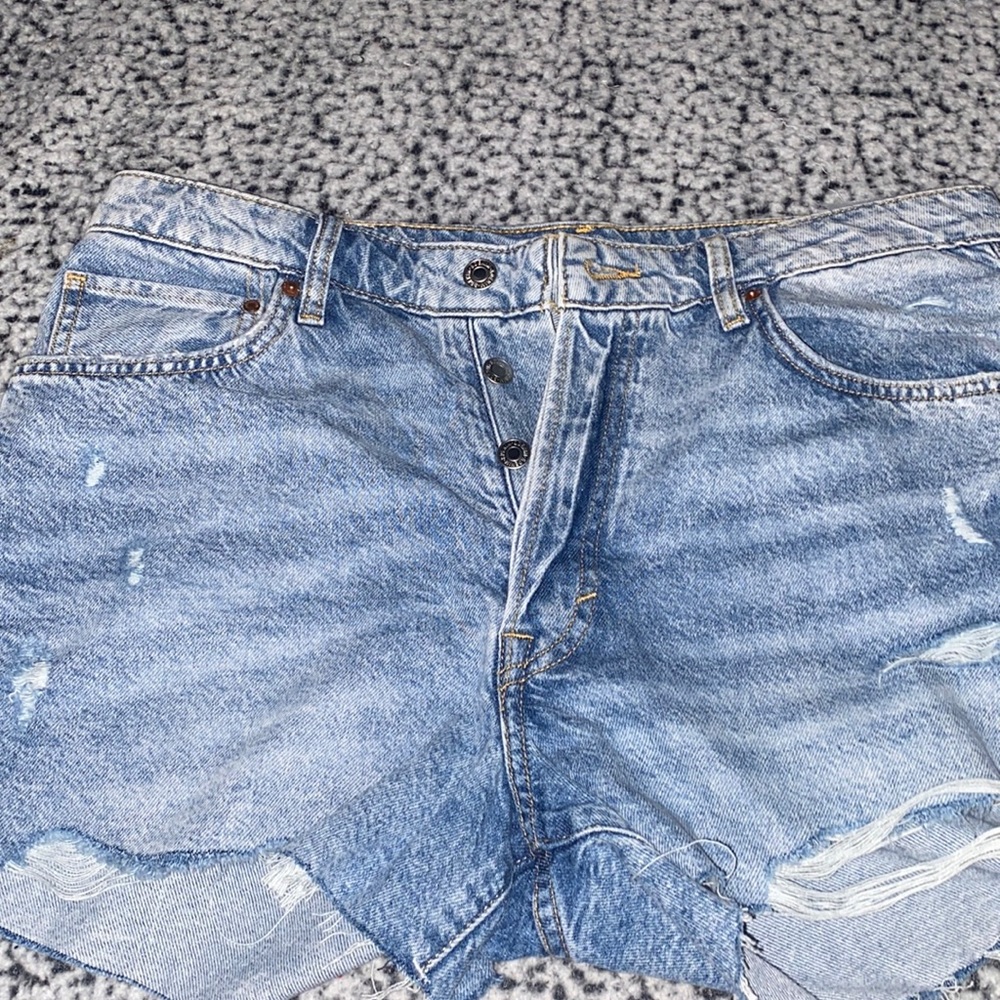 Blue jean shorts